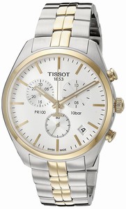 Tissot White Dial Stainless Steel Band Watch #T101.417.22.031.00 (Men Watch)