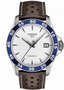 Tissot V8 Swissmatic Date Brown Leather Watch# T106.407.16.031.00 (Men Watch)