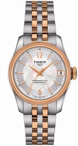 Tissot Ballade Powermatic 80 COSC Date Two Tone Stainless Steel Watch# T108.208.22.117.01 (Women Watch)