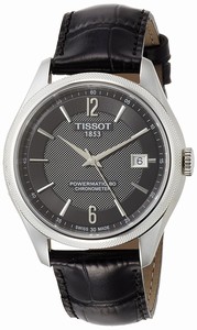 Tissot Powermatic 80 Chronometer Date Black Leather Watch # T108.408.16.057.00 (Men Watch)