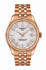 Tissot Ballade Powermatic 80 COSC Rose Gold Tone Stainless Steel Watch # T108.408.33.037.00 (Men Watch)