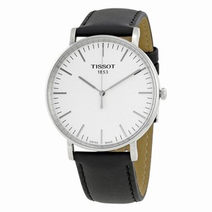 Tissot T-Classic Everytime Analog Black Leather Watch # T109.610.16.031.00 (Men Watch)