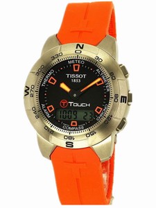 Tissot T-Touch Quartz Analog Digital Titanium Multifunction Watch # T33.7.598.59 (Men Watch)