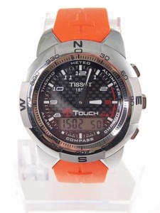 Tissot T-Touch Titanium Orange Men' s Watch # T33.7.878.92 T33787892
