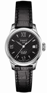 Tissot Le Locle Automatic Date Black Leather Watch# T41.1.123.57 (Women Watch)