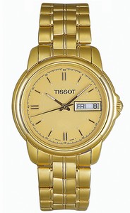 Tissot Quartz Analog Gold Tone Stainless Steel Watch# T55.9.483.21 (Men Watch)
