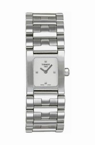 Tissot Quartz Analog Stainless Steel Square Watch# T63.1.185.31 (Women Watch)