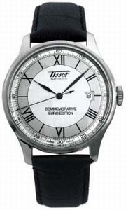 Tissot Commemorative Euro Limited Edition Date Black Leather Watch# T66.1.901.33 (Men Watch)