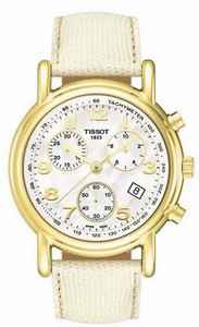Tissor Carson Quartz Chronograph Date 18ct Gold Watch # T71.3.442.72 (Women Watch)