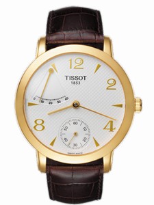 Tissot T-Gold Mechanical Hand-wind Power Reserve Indicator Small Second Hand Watch # T71.3.459.34 (Men Watch)