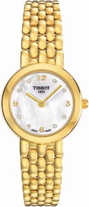 Tissot T-Gold Caliente Quartz Arabic Numerals Diamonds Watch # T73.3.137.76 (Women Watch)
