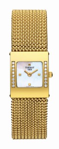 Tissot Quartz Diamonds 18ct Yellow Gold T-Gold Watch #T74.3.308.71 (Women Watch)