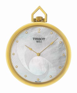 Tissot T-Pocket Lepine Diamonds Quartz Mother of Pearl Dial Brass Watch# T82.4.502.76 (Unisex Watch)