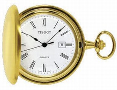Tissot T-Pocket Savonnette Quartz Roman Date Watch# T83.4.503.13 (Unisex Watch)