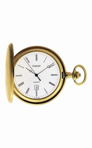 Tissot T-Pocket Savonnette Quartz Roman Date Watch# T83.4.508.13 (Unisex Watch)