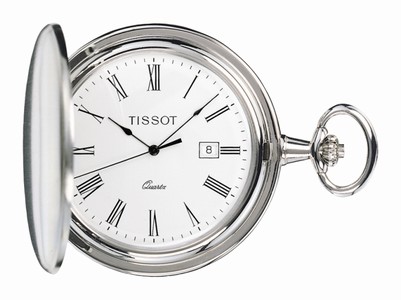 Tissot T-Pocket Savonnette Quartz Date Stainless Steel Watch# T83.6.503.13 (Unisex Watch)