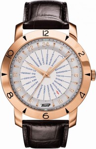 Tissot Heritage Mechanical Hand-wind Navigator GMT Watch # T915.641.76.037.00 (Men Watch)