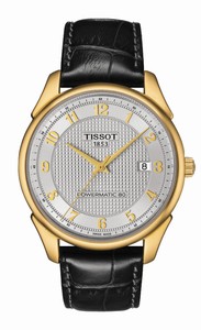 Tissot T-Gold Vintage Powermatic 80 Date 18k Yellow Gold Case Black Leather Watch# T920.407.16.032.00 (Men Watch)