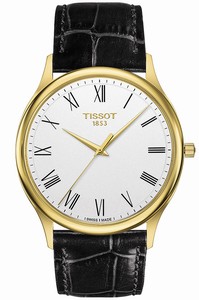 Tissot Quartz Analog 18k Yellow Gold Case Black Leather Watch # T926.410.16.013.00 (Men Watch)