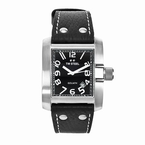 TW Steel Black Dial Leather Watch #TW19 (Women Watch)