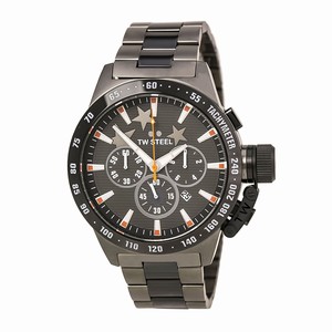 TW Steel Dark Grey Dial Stainless Steel Band Watch #TW314 (Men Watch)