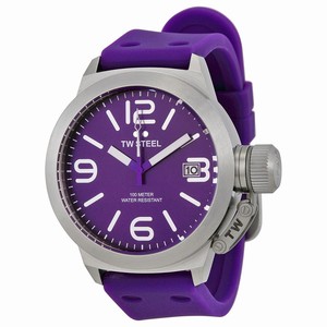 TW Steel Purple Quartz Watch #TW515 (Men Watch)