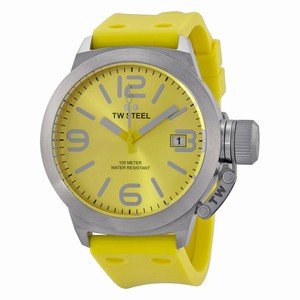 TW Steel Yellow Sunray Quartz Watch #TW520 (Men Watch)