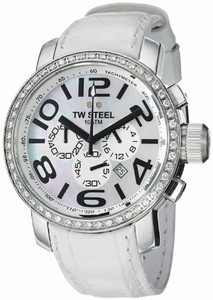 Tw Steel Quartz Diamonds Chronograph 45mm Grandeur Watch #TW54 (Women Watch)