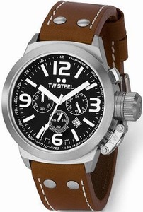 Tw Steel Quartz Chronograph Date 45mm Canteen Watch #TW6 (Men Watch)