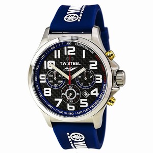 TW Steel Quartz Yamaha Factory Racing Chronograph Racing Blue Silicone Watch # TW927 (Men Watch)