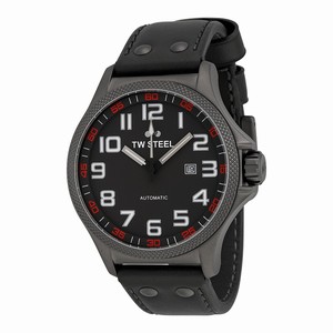 TW Steel Black Automatic Watch #TWA961 (Men Watch)