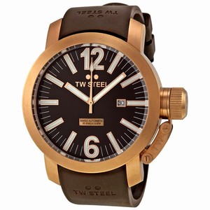 TW Steel Brown Automatic Watch #TWA97 (Men Watch)