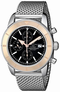 Breitling Swiss automatic Dial color Black Watch # U1332012-B908 (Men Watch)