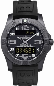 Breitling Swiss quartz Dial color Black Watch # V7936310/BD60-153S (Men Watch)
