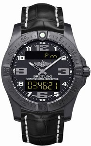 Breitling Swiss quartz Dial color Black Watch # V7936310/BD60-744P (Men Watch)