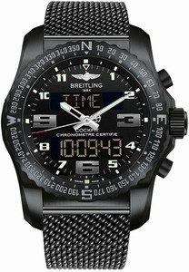 Breitling Swiss quartz Dial color Black Watch # VB501022/BD41-159M (Men Watch)