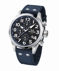 TW Steel Black Dial Textile Watch #VS33 (Men Watch)