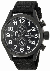 TW Steel Black Dial Textile Watch #VS44 (Men Watch)
