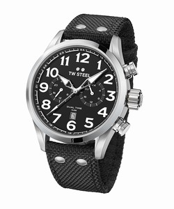 TW Steel Black Dial Dual Time Watch #VS8 (Men Watch)