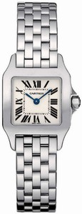 Cartier Calibre 157 Quartz Polished Stainless Steel Silver With Roman Numerals Dial Polished Stainless Steel Band Watch #W25064Z5 (Women Watch)