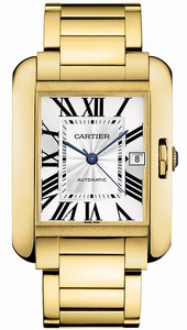 Cartier Automatic 18kt Yellow Gold Silver Dial 18kt Yellow Gold Polished Band Watch #W5310018 (Men Watch)