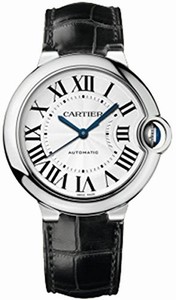 Cartier Silver Dial Crocodile Leather Band Watch #W69017Z4 (Women Watch)