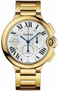 Cartier Automatic Solid 18k Yellow Gold Silver Dial Solid 18k Yellow Gold Band Watch #W6920008 (Men Watch)