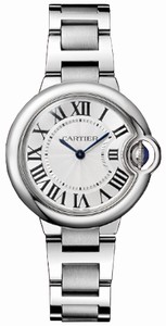 Cartier Battery Operated Cartier 057 Quartz Polished Stainless Steel Silver Opaline Dial Polished And Brushed Stainless Steel Band Watch #W6920084 (Women Watch)