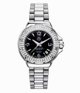 TAG Heuer Formula 1 Quartz Black Dial Date Diamond Bezel Stainless Steel Watch # WAC1214.BA0852 (Women Watch)