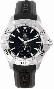 TAG Heuer Aquaracer Quartz Grande Date Black Rubber Watch #WAF1014.FT8010 (Men Watch)