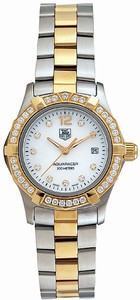 TAG Heuer Aquaracer Quartz Diamond Bezel Stainless Steel Watch #WAF1450.BB0825 (Women Watch)