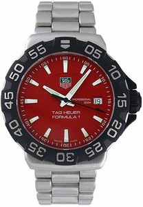 TAG Heuer Formula 1 Quartz Red Dial Date Stainless Steel Watch # WAH1112.BA0850 (Men Watch)