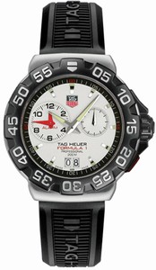 TAG Heuer Formula 1 Quartz Grande Date Alarm Black Rubber Watch # WAH111B.BT0714 (Men Watch)