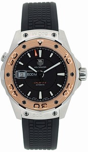TAG Heuer Aquaracer Automatic Calibre 5 500M Date Black Rubber Watch #WAJ2150.FT6015 (Men Watch)